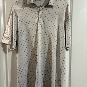 adidas Men’s White Polo Shirt with Crescent Farms Golf Club Logo